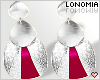 Silver/Fuchsia Earrings