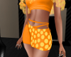 Polka Dot Skirt Orange