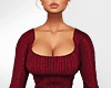 Sweater dress / rouge