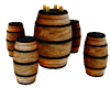 {ALR}Wooden Barrel Table