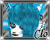 [Clo]Socky Hair Blue M