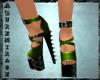 ^AZ^Spiked Heels-Green