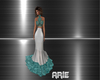 Teal N White Gown