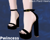 Black Plaid Heels