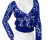 blue lace shirt