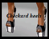 checkard shoes b/w