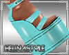!T! JUSTINA--SHOES-BLUE