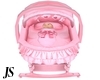 *JS*Baby Girl Pink Crib