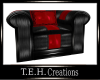 Red  Leather Armchair