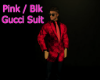 Black/Pink Gucci Suit