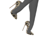 *VERS@CE Metallic Heels