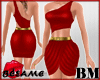 ~B~ALINA DRESS RED BM
