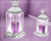 Lanterns White Purple