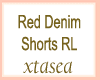 Red Denim Shorts RL