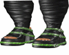 Myla Green Plaid Boots