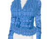 Blue Fluffy Winter Coat