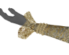*Gold Pearls Lace Gloves