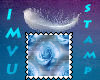Blue Roses stamp