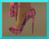 Gosh pink plaid heels