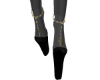 Black Gold Widow Heels