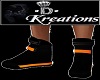 Orange/Black Sneakers