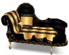 ()gold and black couch