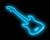 Blue Neon Guitar Sign