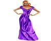 Long Sexy Purple Gown