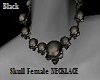 Skull NECKLACE Black