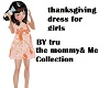 Girls thanksgiving Dress