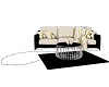 Creme/Black Couch