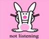 bunny says not listernin