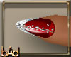 Red Bling Nails Taper