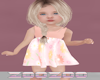 KIDS Peach floral Dress