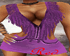 "RD" Purple Fringe Dress