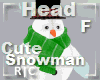 R|C Snowman Head Lime F
