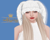 e_white fur hat