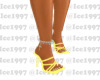 Pastel yellow heels