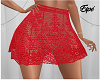 Lace Skirt Red