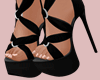 E* Black Summer Sandals
