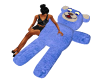 Blue Teddy Bear Cuddle