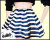 [SK] Striped Flare Skirt