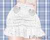 cotton lace skirt white