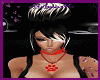 WE! necklace paw red