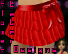 Ruffled Skirt-Red