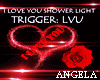 ILOVEYOUshowerlight  LVU