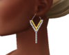 Yellow Crystal Earrings