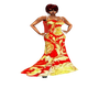 Silk gown