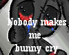 makin my bunny cry