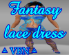 Fantasy lace dress blue